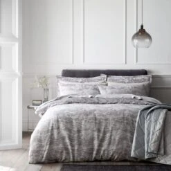 Marble Jacquard Duvet Cover And Pillowcase Set -Habitat Store 30929868 alt07