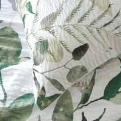 Foliage Seersucker Duvet Cover And Pillowcase Set -Habitat Store 30929870 alt05