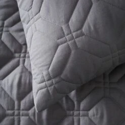 Quilted Geometric Duvet Cover And Pillowcase Set 38 Quilted Geometric Duvet Cover And Pillowcase Set -Habitat Store 30929873 alt05