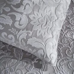 Presley Damask Jacquard Duvet Cover And Pillowcase Set -Habitat Store 30929878 alt05