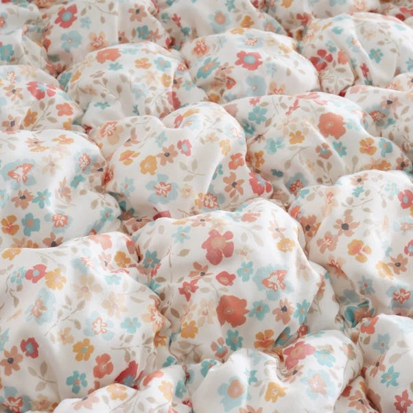 Delphine Quilted Floral Duvet Cover And Pillowcase Set 18 Delphine Quilted Floral Duvet Cover And Pillowcase Set - Image 16