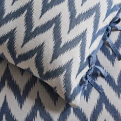 Tazman Wave 100% Cotton Duvet Cover And Pillowcase Set 26 Tazman Wave 100% Cotton Duvet Cover And Pillowcase Set -Habitat Store 30929900 alt05