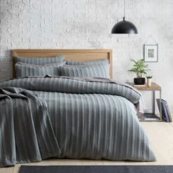 Arthur Stripe Duvet Cover And Pillowcase Set 32 Arthur Stripe Duvet Cover And Pillowcase Set -Habitat Store 30929918 alt07