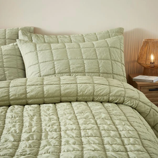 Evana Stitch Duvet Cover And Pillowcase Set 4 Evana Stitch Duvet Cover And Pillowcase Set - Image 2