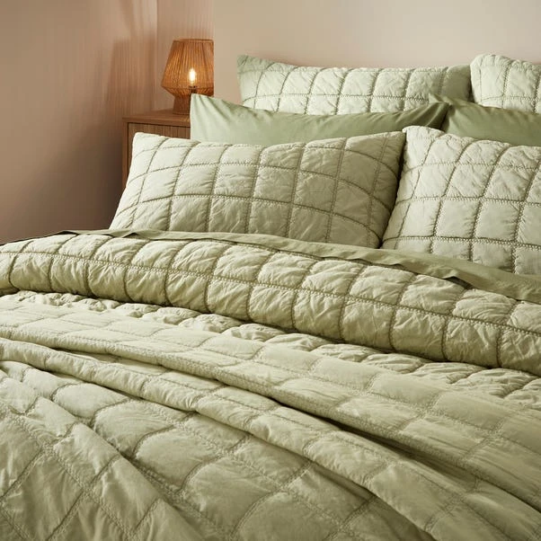 Evana Stitch Duvet Cover And Pillowcase Set 5 Evana Stitch Duvet Cover And Pillowcase Set - Image 3