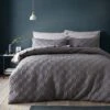 Quilted Geometric Duvet Cover And Pillowcase Set 2 Quilted Geometric Duvet Cover And Pillowcase Set -Habitat Store 30929956