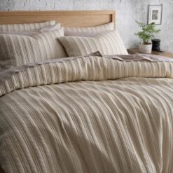 Arthur Stripe Duvet Cover And Pillowcase Set 24 Arthur Stripe Duvet Cover And Pillowcase Set -Habitat Store 30929963 alt03