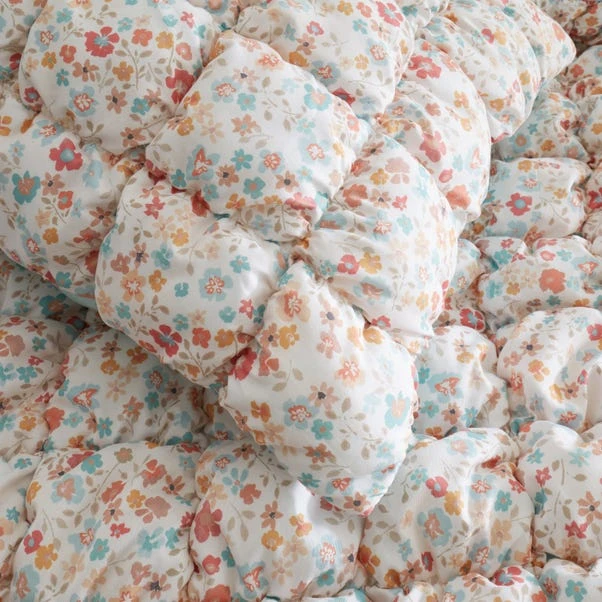 Delphine Quilted Floral Duvet Cover And Pillowcase Set 7 Delphine Quilted Floral Duvet Cover And Pillowcase Set - Image 5