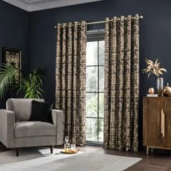 Romano Velour Eyelet Curtains -Habitat Store 30930102 alt01