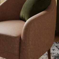 Kaspar Relaxed Faux Leather Tub Chair -Habitat Store 30930118 alt02