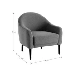 Kaspar Soft Texture Tub Chair -Habitat Store 30930119 alt09
