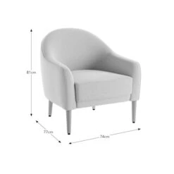 Kaspar Soft Texture Tub Chair -Habitat Store 30930120 alt09
