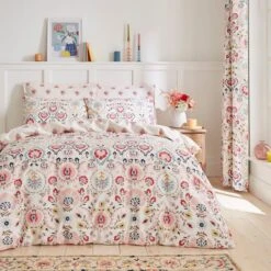 Hani 100% Cotton Duvet Cover And Pillowcase Set -Habitat Store 30930177