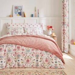 Hani 100% Cotton Duvet Cover And Pillowcase Set -Habitat Store 30930178 alt07