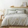 Floral Shadows 100% Cotton Duvet Cover And Pillowcase Set