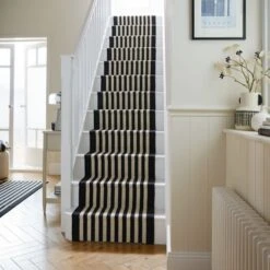 Beatrice Striped Textured Wool Stair Runner -Habitat Store 30930309
