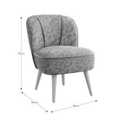 Elsie Multi Chenille Cocktail Chair -Habitat Store 30930371 alt09