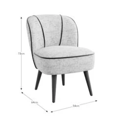 Elsie Multi Chenille Cocktail Chair -Habitat Store 30930372 alt09