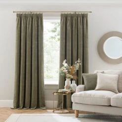 Alayna Chenille Pencil Pleat Curtains 29 Alayna Chenille Pencil Pleat Curtains -Habitat Store 30930796 alt01