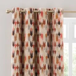 Kelso Cut Velvet Eyelet Curtains -Habitat Store 30930855