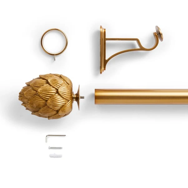 Artichoke Fixed Metal Eyelet Curtain Pole With Rings 22 Artichoke Fixed Metal Eyelet Curtain Pole With Rings - Image 20