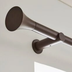 Flush Trumpet Fixed Metal Curtain Pole With Rings -Habitat Store 30931413 alt03