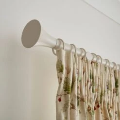 Flush Trumpet Fixed Metal Curtain Pole With Rings -Habitat Store 30931414 alt04