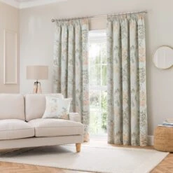 Trailing Wisteria Blackout Pencil Pleat Curtain -Habitat Store 30931676 alt01