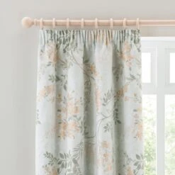 Trailing Wisteria Blackout Pencil Pleat Curtain -Habitat Store 30931678