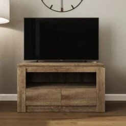 Canyon Oak 2 Drawer TV Unit For TVs Up To 44"