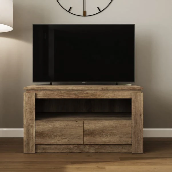 Canyon Oak 2 Drawer TV Unit For TVs Up To 44" 3 Canyon Oak 2 Drawer TV Unit For TVs Up To 44"