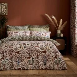 Forest Animals 100% Cotton Duvet Cover And Pillowcase Set -Habitat Store 30931729
