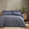 Ikat Seersucker Duvet Cover And Pillowcase Set -Habitat Store 30931760