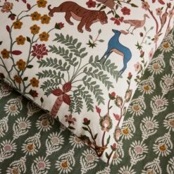 Forest Animals 100% Cotton Duvet Cover And Pillowcase Set -Habitat Store 30931765 alt06