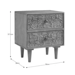 Jules Hand Carved Bedside Table -Habitat Store 30931914 alt09