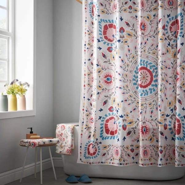 Hani Floral Shower Curtain 6 Hani Floral Shower Curtain - Image 4
