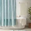 Coastal Breeze Wave Edge Stripe Shower Curtain -Habitat Store 30932198