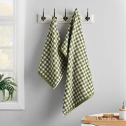 Gingham Check Cotton Towel -Habitat Store 30932225 alt04