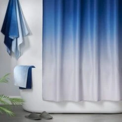 Ombre Blue Cotton Towel -Habitat Store 30932231 alt05