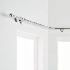 Ashton Metal Eyelet Bay Curtain Pole -Habitat Store 30932236