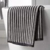 Velour Monochrome Stripe Cotton Hand Towel 1 Velour Monochrome Stripe Cotton Hand Towel -Habitat Store 30932241
