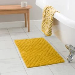 Tufted Geometric Bath Mat -Habitat Store 30932370