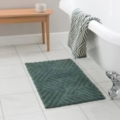 Tufted Geometric Bath Mat -Habitat Store 30932427