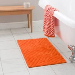 Tufted Geometric Bath Mat -Habitat Store 30932450