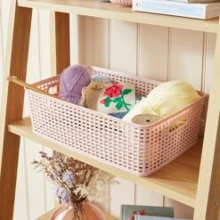 Checked Plastic Basket -Habitat Store 30933405