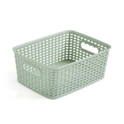 Checked Plastic Basket -Habitat Store 30933417 alt02