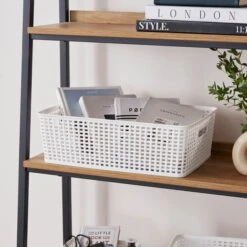 Checked Plastic Basket -Habitat Store 30933428