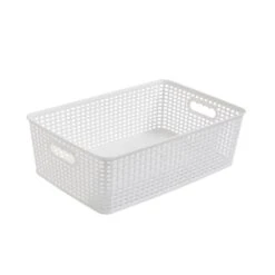 Checked Plastic Basket -Habitat Store 30933428 alt02