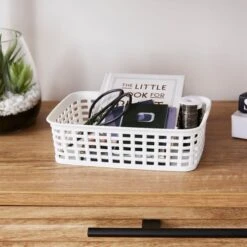 Checked Plastic Basket -Habitat Store 30933443