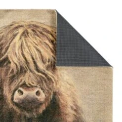 Marvel Highland Cow Printed Washable Doormat -Habitat Store 30933452 alt03